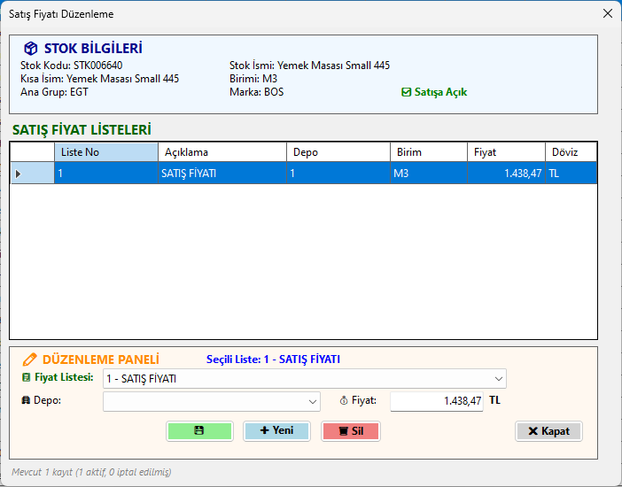 Mikro Sipariş Yönetim Sistemi